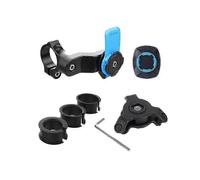 (blue)1PC Quad Lock Motorcycle Bike Phone Holder Shock Absorber Phone Bracket Vibration Damper Self Lock A