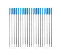 (Blue)20PCS Cross Style Ballpoint Pen Refills Smooth Flow Black Ink 1.0mm Medium Point