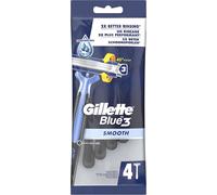 Blue 3 Smooth Rasoirs Jetables Homme, 4 Unités