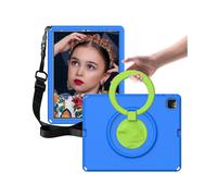 (Blue) 360-degree Rotating Ring Stand Ipad Pro 12.9 Case With Waterproof Design, Realistic Eagle Pattern, Adjustable Strap, All-around Protection
