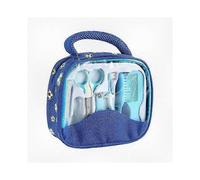 (Blue) 7-Piece File Comb Brush Nail Clipper Set Suitable for BabyCare