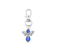 (Blue A)30PCS Guardian Angel Keychain Pendant Baptism Communion Thank You Gift Dinner
