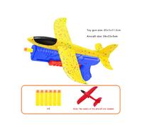 (Blue Aircraft) Nouveau lanceur d'avions en mousse, catapulte amusante, pistolet à avions, jeu de tir d'extérieur, c