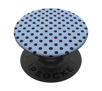 Blue and Brown Polka Dots Classic Polkadots Simple Pattern PopSockets PopGrip Adhésif