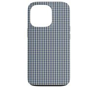 Blue and Cream Mini Gingham Check Pattern Case Coque pour iPhone 13 Pro