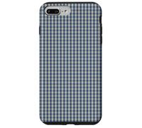 Blue and Cream Mini Gingham Check Pattern Case Coque pour iPhone 7 Plus/8 Plus