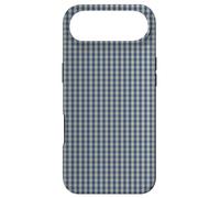 Blue and Cream Mini Gingham Check Pattern Case Coque pour iPhone Air