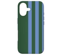 Blue and Green Stripes Simple Three Lines Modern and Sporty Coque pour iPhone 17
