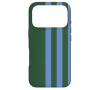 Blue and Green Stripes Simple Three Lines Modern and Sporty Coque pour iPhone 17 Pro