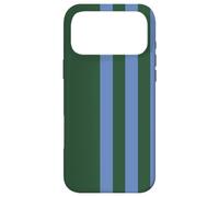 Blue and Green Stripes Simple Three Lines Modern and Sporty Coque pour iPhone 17 Pro Max