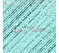 Blue and Silver Guest Book: Blue Silver Stripe Guest Book with Gift Log