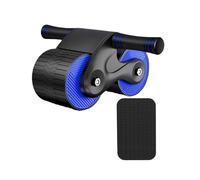 (Blue) Automatic Rebound Ab Wheel,fitness Automatic Rebound Abdominal Wheel For Men Women,ab Roller Wheel For Abdominal Exercise Fitness