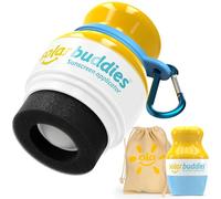 Blue Bag Bundle Set For Solar Buddies Refillable Roll On Sunscreen Suncream Applicator Bag Bundle With Applicator Carabina Clip For Families, Kids, Adults, Travel Set