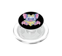 Blue Bat Lunettes Roses Motif Floral PopSockets PopGrip pour MagSafe