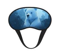 Blue Bear Masque de sommeil occultant pour homme et femme, masque de sommeil relaxant sans pression nocturne, masque doux et respirant pour les voyages, le travail de nuit, la sieste, le bureau