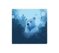 Blue Bear Plaques murales décoratives pour interrupteur 2 interrupteurs - Plaque d'interrupteur électrique en thermoplastique pour appareil de décoration, vis incluses