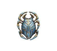 Blue Beetle Film Scarabée 3D en émail sous licence officielle DC Comics Blue Beetle, taille unique, Métal Métal Émail, Pas de gemme