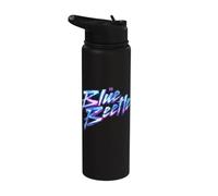 Blue Beetle Movie Logo Stainless Steel Insulated Water Bottle