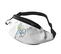 Blue Bicycle White Daisy Spring Fanny Pack Sport Casual Waist Pack pour Femmes Hommes À La Mode