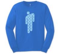 Blue Billie Eilish Maninman Longsleeve Autorisé T-shirt Hommes