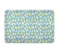 Blue Bird - Housse de matelas à langer simple, mignon, extra large, réutilisable, doux, absorbant, tapis d'incontinence respirant pour enfants, adultes, animaux domestiques, 132,1 x 86,4 cm (L x l)