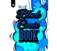 Blue Blank Comic Book