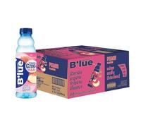 B'LUE Boisson Vitaminée Pêche, Pack de 24 Bouteilles, 500 ml, Vitamine C 200%