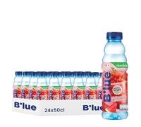 B'lue Boisson Vitaminée Saveur Smoothie Pastèque, 24x50cl | Vitamine C 200%, Pack de 24 Bouteilles, Vitamines B1, B2, B6, Saveur Fruitée, Format Familial