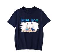 Blue Box Merch T-Shirt 2025 Femmes Hommes Vintage Hot Anime Manga Harajuku Cosplay T-shirt à manches courtes, bleu marine, S