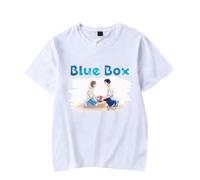 Blue Box Merch T-Shirt 2025 Femmes Hommes Vintage Hot Anime Manga Harajuku Cosplay T-shirt à manches courtes, blanc, XXS