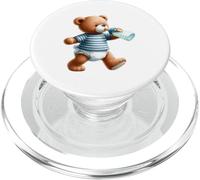 Blue Boy Teddy Ours Bleu pour fête prénatale PopSockets PopGrip pour MagSafe