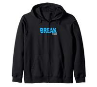Blue Break The Mold Blue Graphic Sweat à Capuche