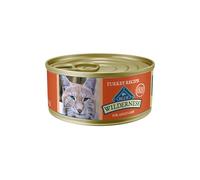 Blue Buffalo Wilderness Lot de 24 boîtes de nourriture humide naturelle sans céréales, riche en protéines, pâté de dinde, pour chat adulte, 155,9 g