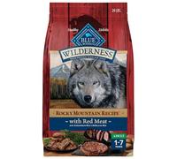 Blue Buffalo Wilderness Rocky Mountain Recipe High Protein Natural Adult Dry Dog Food, Friandise rouge avec grain, 11 kg