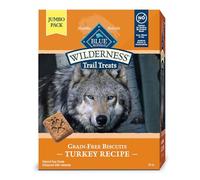 Blue Buffalo Wilderness Trail Treats Friandises croustillantes pour Chiens, sans céréales, Haute teneur en protéines, Recette de Dinde, Sac de 680,4 g