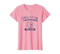 Blue Bulldogs de l'université de Yale T-Shirt, Femme, Rose, XL
