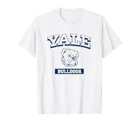 Blue Bulldogs de l'université de Yale T-Shirt, Homme, Blanc, XL