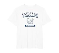 Blue Bulldogs de l'université de Yale T-Shirt, Homme Grandes Tailles, Blanc, 2X Tall