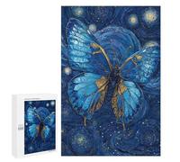 Blue Butterfly Night Sky Art Puzzle 1000 Pièces Educa Jouet en Bois Cadeau Unique Décoration Intérieure Jeu Éducatif Challenge Toy Adultes Et Enfants À Partir De 14 Ans 1000 PCS