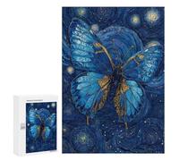 Blue Butterfly Night Sky Art Puzzle 300 Pièces Educa Jouet en Bois Cadeau Unique Décoration Intérieure Jeu Éducatif Challenge Toy Adultes Et Enfants À Partir De 14 Ans 300 PCS