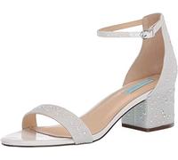 Blue by Betsey Johnson Mari Heeled Sandal White 9.5