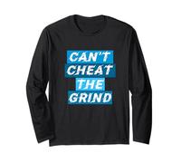 Blue Can't Cheat The Grind Blue Graphic Manche Longue