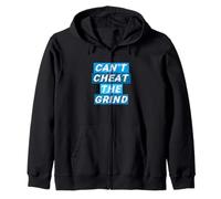 Blue Can't Cheat The Grind Blue Graphic Sweat à Capuche