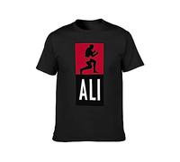 BLUE CAPTAIN Ali Muhammad Boxing Mens Black T-Shirt Black M