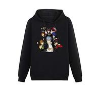 BLUE CAPTAIN Hooded Top Persona 4 The Golden Animation Renders Long Sleeve Sweatshirts Black L