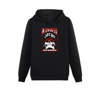 BLUE CAPTAIN Men's Band Rise of The Northstar Cool Logo Crew-Neck Hoody Black L