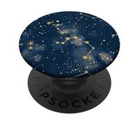 Blue Celestial Dark Academia Gothic Starry Night PopSockets PopGrip Adhésif