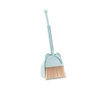 (Blue) Children Cleaning Toy Tool Set with Bear Handle Broom and Dustpan Cleaning Tool for Little Girls Pretend Play Game pink