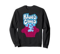 Blue Clues on Red Sofa Sweatshirt