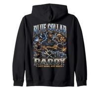 Blue Collar Daddy, Ouvrier en col Bleu, Classe ouvrière Sweat à Capuche